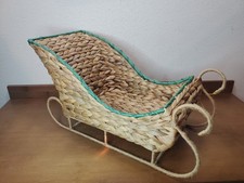 Grande cesto slitta natalizio