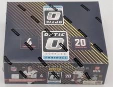 24 DONRUSS OPTIC FOOTBALL HOBBY SCATOLA AL DETTAGLIO SIGILLATA 6 RC QB CENTRO/UPTOWNS