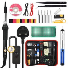 ✅Kit Saldatrice a Stagno 60W ✅Saldatura Interruttore On/off Regolabile 200-450°c