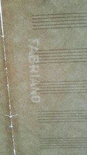 Vecchio foglio PENTAGRAMMATO Composizione Musica FILIGRANA FABRIANO Fabrianensis
