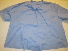 CAMICIA MANICA corta AZZURRA  taglia M  fatta a mano 4589