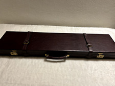 VALIGIA PORTA FUCILI IN PELLE  MARRONE VINTAGE STILE INGLESE