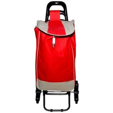 Carrello per la spesa con tre ruote girevoli saliscale trolley portaspesa con ch