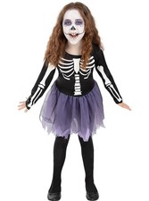 Costume scheletro per Bambina Halloween Funidelia