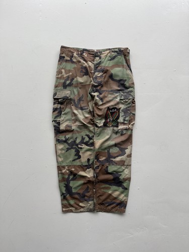Pantalone cargo militare verde