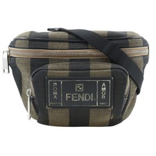 FENDI Pecan Stripe Marsupio in