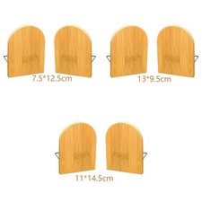 Bookends Bamboo Wood Book