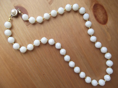 Collana agata bianca - agata,
