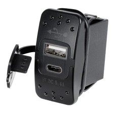 Presa femmina USB-A piu USB-C