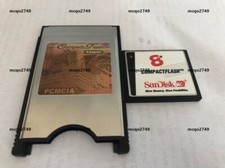 CompactFlash 8MB CF con adattatore Compact Flash Card SanDisk 8M PC PCMCIA Card