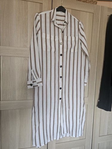 Zara boho ricamato righe lino - boho,