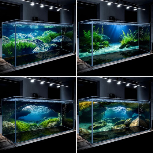 Poster sfondo acquario - , blu
