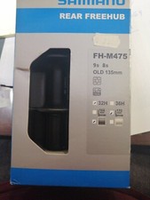 ASSE POST. SHIMANO 6 FORI DISK 8/9 V.135 MM .FH-M475 ,32 FORI ORIG. REAR FREEHUB