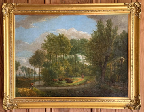 Antique oil painting dutch - antique,