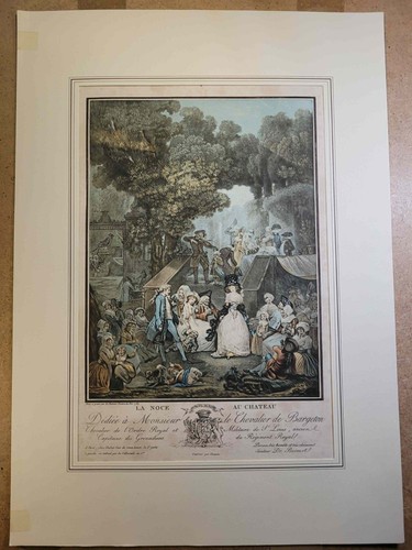 Rara acquatinta colori 1789 - rara, a