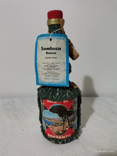 Bottiglia vintage finto legno