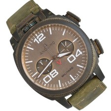 ANONIMO Cronografo Militare Italiano Alpino Quadrante Bronzo Serie Completa Anni 2018