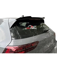 Spoiler Posteriore VW Golf 8 GTI GTD GTE R R-Line 2020+ Tuning Nero Lucido ABS