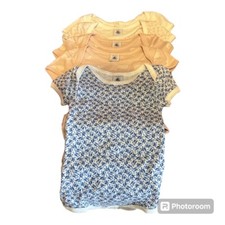 PROMO! Set / Lotto 5 body Petit Bateau bimba 18 mesi/81 cm Cotone Maniche Corte