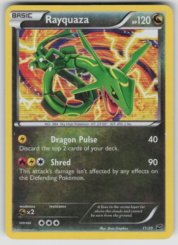 Rayquaza holo rare - 11/20,