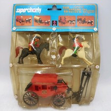 SUPERCHARLY WESTERN WAGONS DULCOP COMPONIBILI SOLDATINI VINTAGE