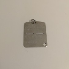 Piastrina riconoscimento originale Esercito Italiano compilata - Classe 1956 