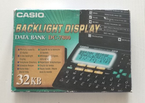 Casio 7800 organizer 32kb - organizer,