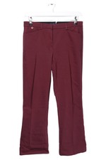 Pantalone donna in tessuto Morris taglia 40 rosso business elegante