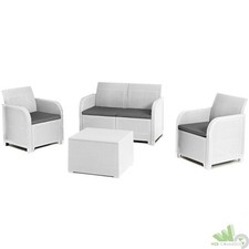 SET SALOTTO DA ESTERNO BIANCO