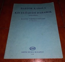 KAROLA BARTOK KIS ELOADASI DARABOK KLEINE VORTRAGSSTUCKE AKKORDEON ACCORDION