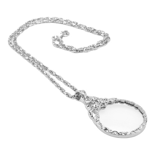 Collana con lente - con,
