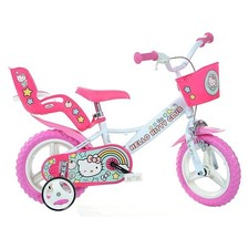 Bici 12 Hello Kitty Club per bambina rotelle cestino porta bambola Dino Bikes