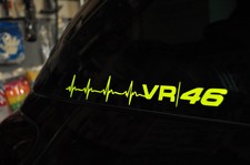  2 STICKERS FLUO VR 46  ROSSI