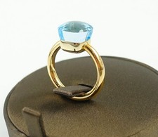 Anello Pomellato Nudo Classic Topazio Blu Cielo PAA1100O60000OY Scatola e Documenti