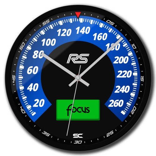 Orologio parete nero 30cm - da,
