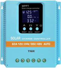 MPPT Regolatore Di Carica Solare 60A 80A 100A 12V 24V 36V 48V Display LCD Regola