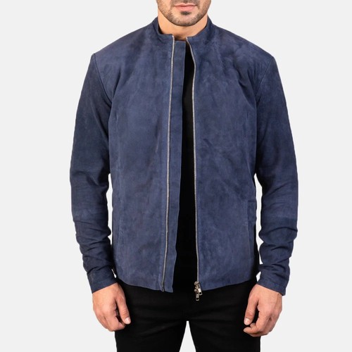 Giubbotto bomber uomo blu