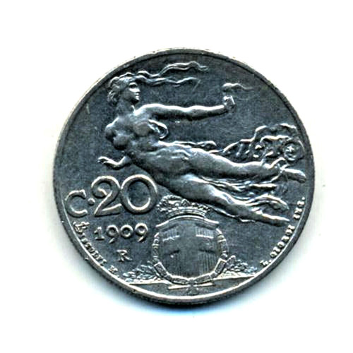 Regno italia moneta 20 - moneta,