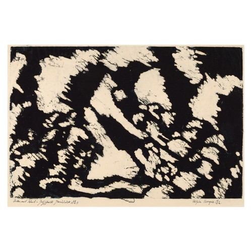 Stampa astratta bianco nero - stampa,