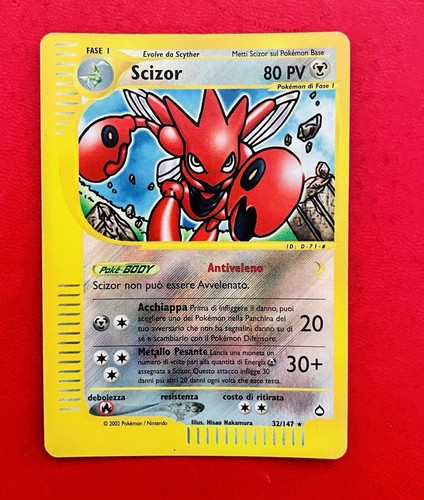 Lotto carte pokemon scizor - carte,
