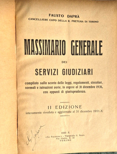 Massimario generale dei