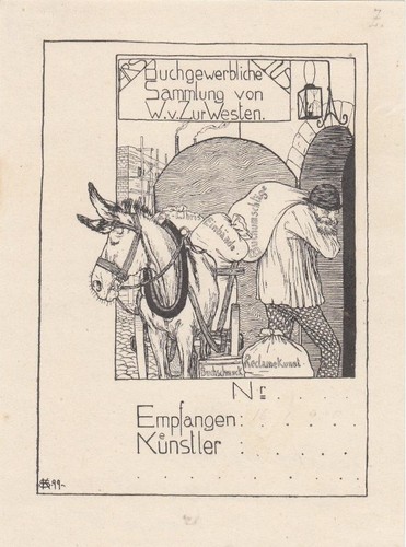 Exlibris bookplate klischee - bookplate,