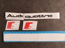 Audi Quattro Logo Gloss Black