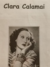 CINEMA AUTOGRAFO ORIGINALE DI CLARA CALAMAI 