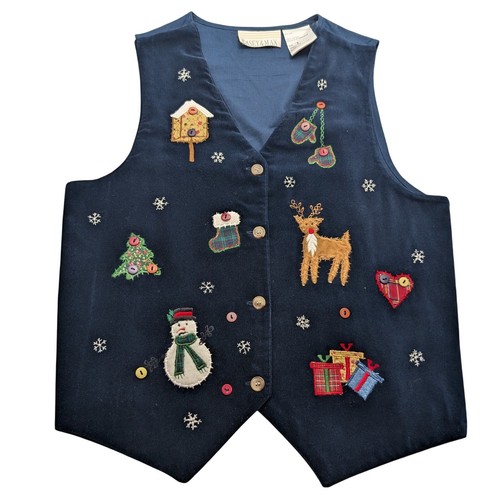 Gilet natalizio vintage casey - vintage,