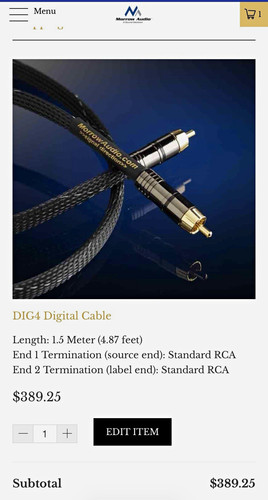 Morrow audio dig4 m cavo - audio,