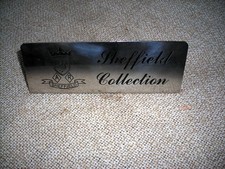 TARGA IN METALLO TARGHETTA SHEFFIELD COLLECTION