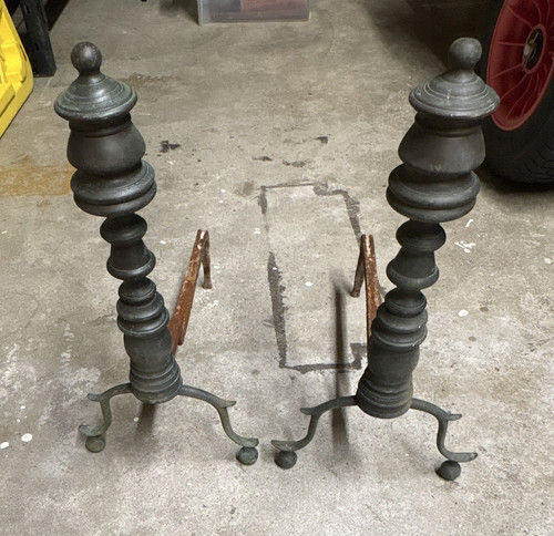 Coppia andirons camino - coppia,
