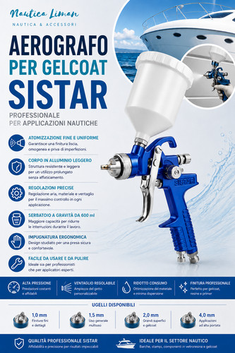 Aerografo per gelcoat - , ugello
