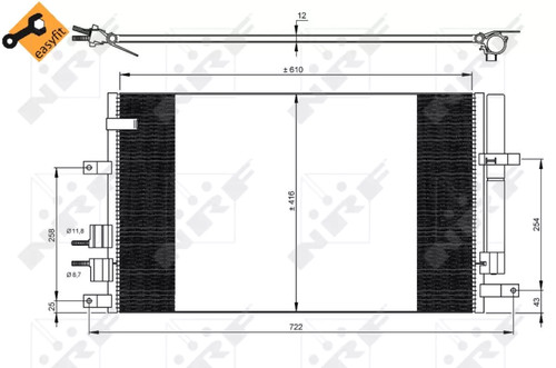Condensatore climatizzatore - condensatore,,